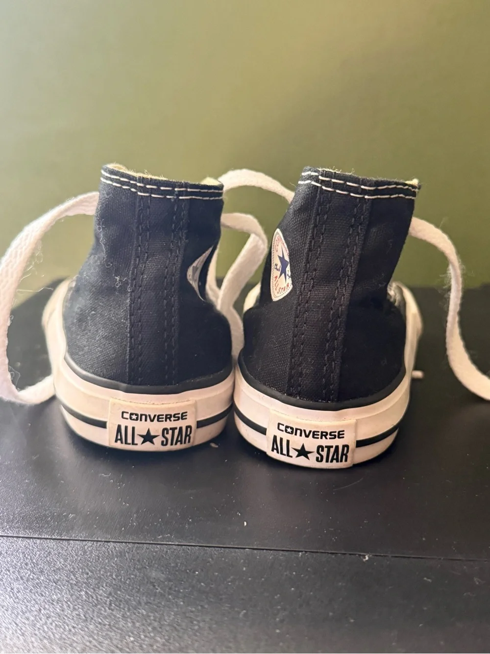 Converse Kids Black & White High Top Sneakers